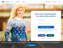 Tablet Screenshot of jobmensa.de